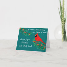 Kardinal Weihnachts-Magie-Grußkarte