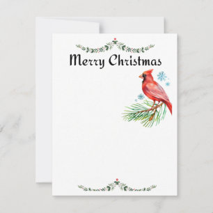 Kardinal Weihnachtskarte Feiertagskarte