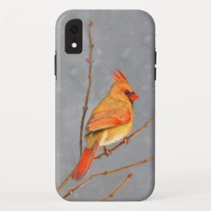 Kardinal zur Zweigmalerei - Originale Vogelkunst Case-Mate iPhone Hülle