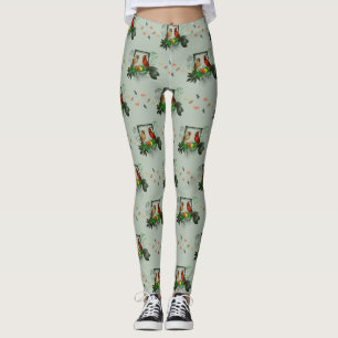 Kardinäle Eckige Leggings (hellgrün)