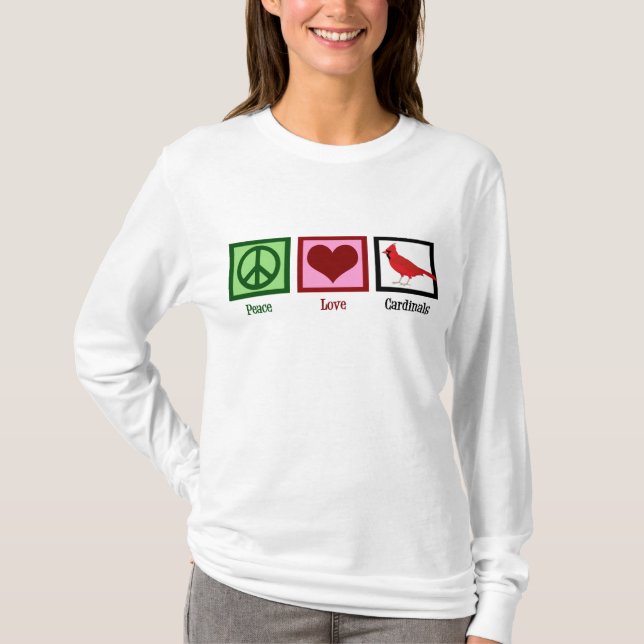 Kardinäle für eine friedliche Liebe T-Shirt (Vorderseite)