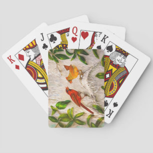 Kardinäle Gesang der Liebe Spielkarten