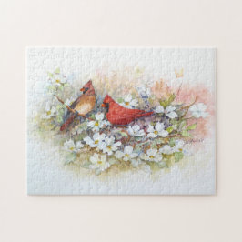 Kardinäle und Dogwood-Puzzle