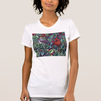Kardinäle und Stechpalme T-Shirt