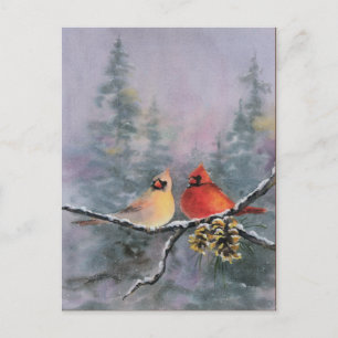 KARDINÄLE von SHARON SHARPE Postkarte