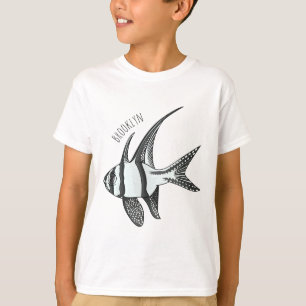 Kardinalfisch-Cartoon in Banggai T-Shirt