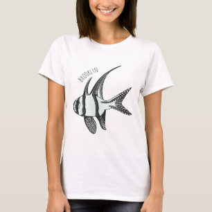 Kardinalfisch-Cartoon in Banggai T-Shirt