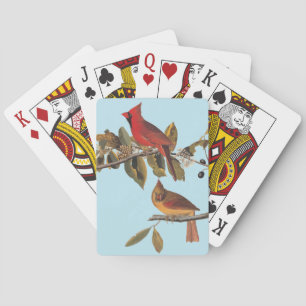 Kardinalgrosbeak Audubon Birds of America Vintage Spielkarten