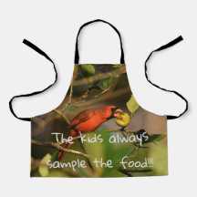 Kardinalprobe mit etwas Obst