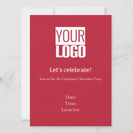 Kardinalrot - Feste Firmenparty Einladung