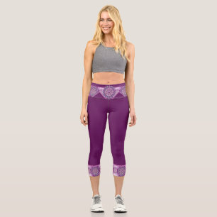 Kardinalrot Rosette Capri Leggings