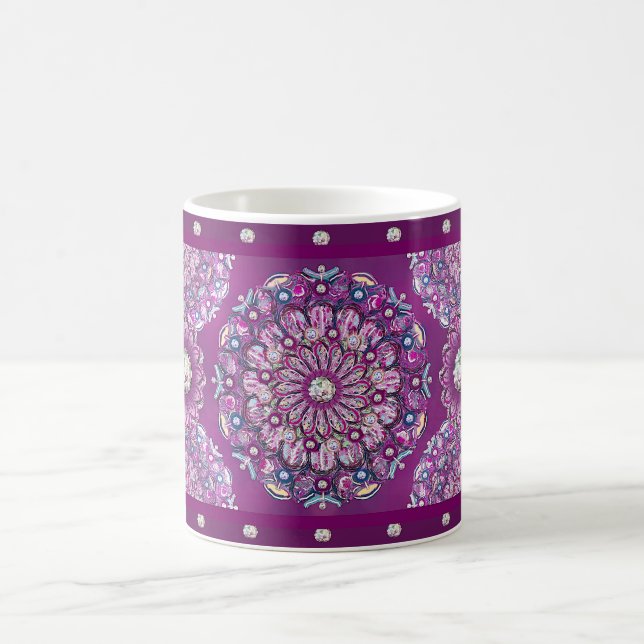 Kardinalrot Rosette Kaffeetasse (Mittel)