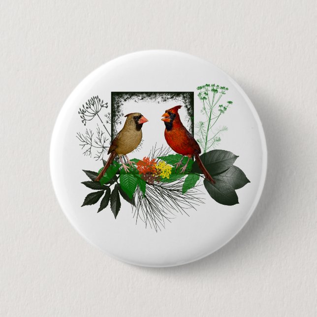Kardinals Corner Abzeichen Button (Vorderseite)