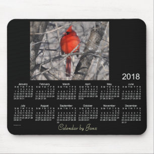 Kardinals-Kalender 2018 durch Janz Mausunterlage Mousepad