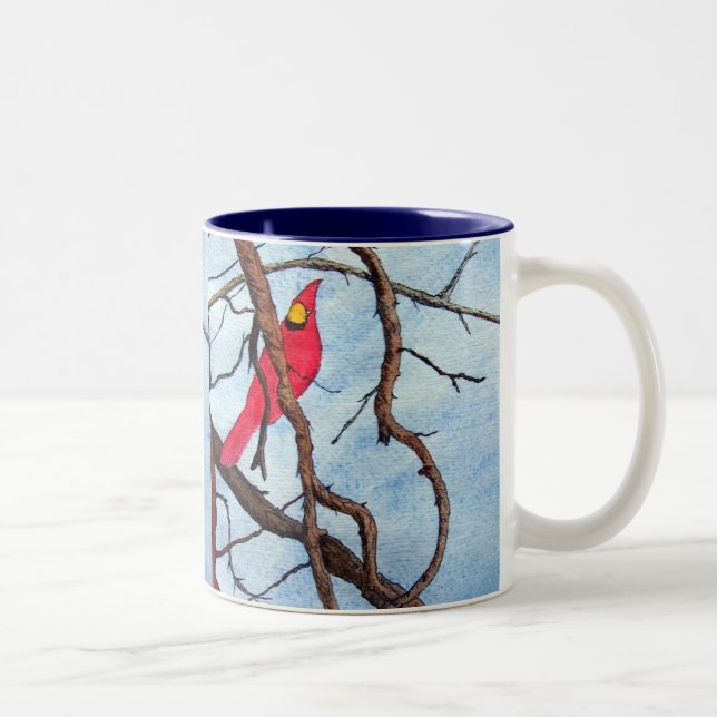 Kardinals-Schale Zweifarbige Tasse (Rechts)