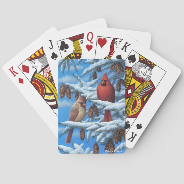 Kardinals-Spielkarten Spielkarten (Rückseite)