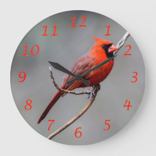 Kardinals-Wand-Uhr Große Wanduhr