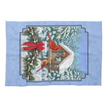 Kardinals Weihnachtsfest Blau