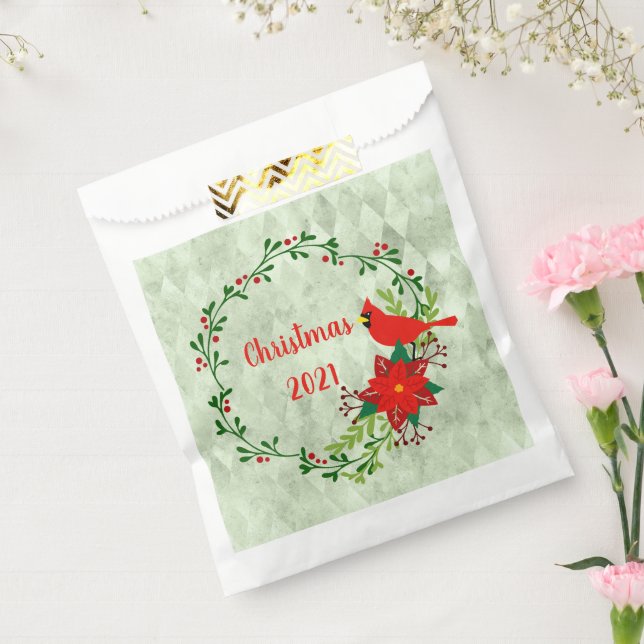 Kardinals Wreath Personalisiert Geschenktütchen (Versiegelt)