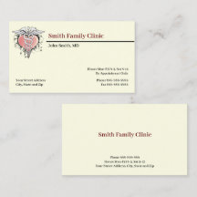 Kardiologe Doctor Medical Symbol Business Card