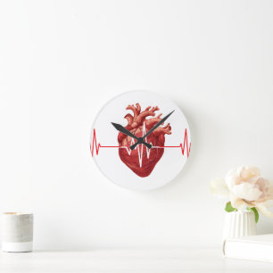 Kardiologe Herzarzt Ich Höre Dir Zu Mitgefühl Runde Wanduhr