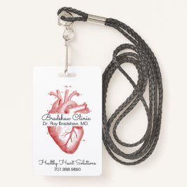 Kardiologe oder Herzklinik Anatomisches Herz Ausweis