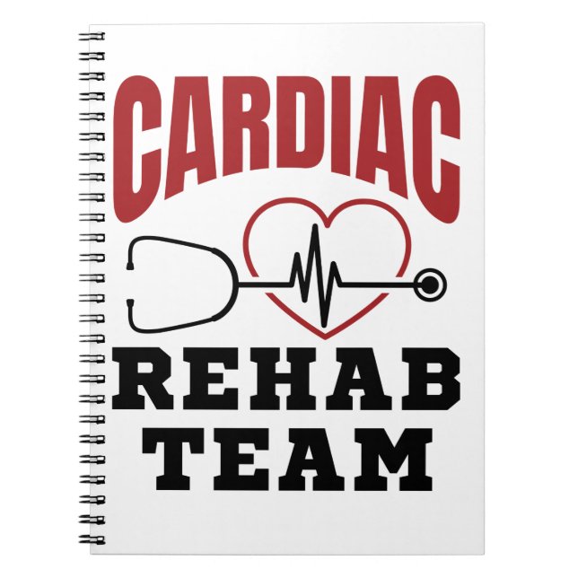 Kardiologe Rehab Team Krankenschwester Notizblock (Vorderseite)