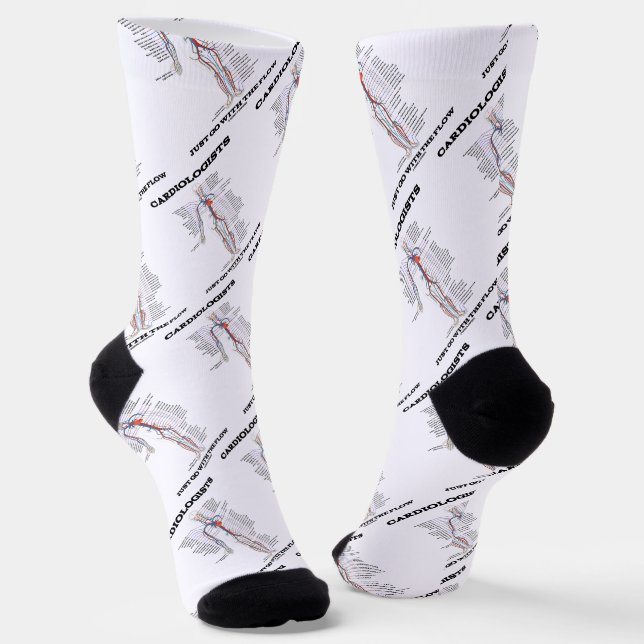 Kardiologen gehen einfach mit dem Flusskreislauf Socken (Gewinkelt)