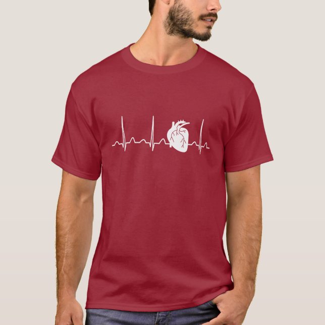 Kardiologen-Herzschlag T-Shirt (Vorderseite)
