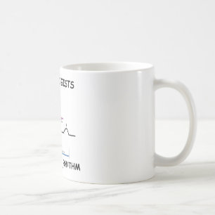 Kardiologen tun es mit Rhythmus (ECG/EKG) Kaffeetasse