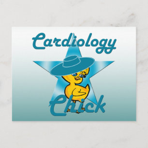 Kardiologie Chick #7 Postkarte