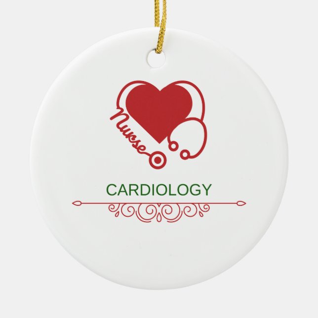 Kardiologie Keramik Ornament (Vorne)