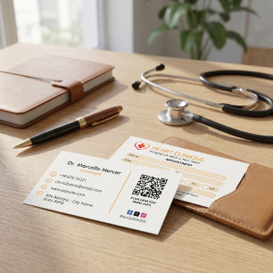 Kardiologie-Klinik-Geschäft   Saubere Terminverein Visitenkarte
