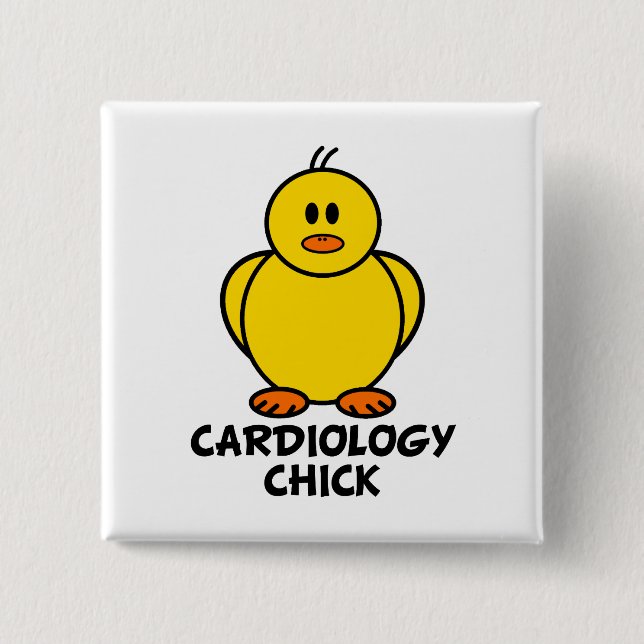 Kardiologie-Küken Button (Vorderseite)