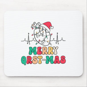 Kardiologie Weihnachts Ecg Herzanatomie Tachy Mousepad