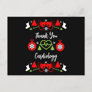 Kardiologie-Weihnachtsgeschenke für das medizinisc Postkarte