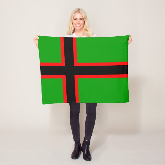 Karelia-Nationalflagge Fleecedecke (Beispiel)
