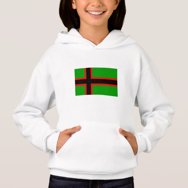 Karelia-Nationalflagge Hoodie (Vorderseite)