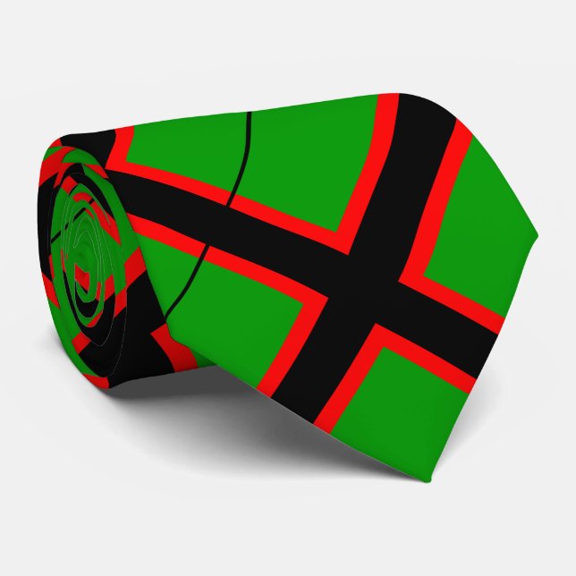 Karelia-Nationalflagge Krawatte (Gerollt)