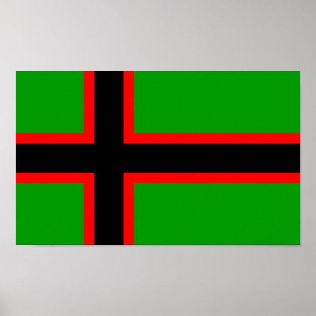 Karelia-Nationalflagge Poster (Vorne)