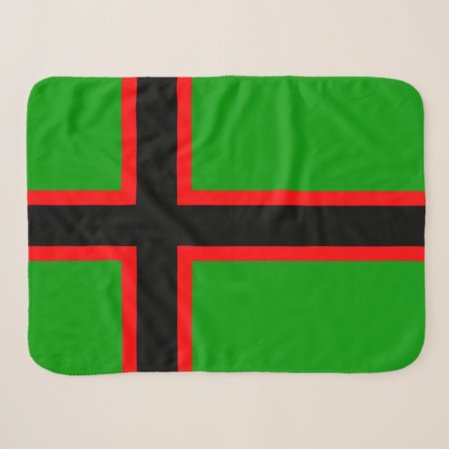 Karelia-Nationalflagge Sherpadecke (Vorderseite (Horizontal))
