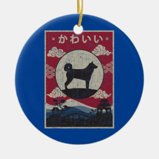Karelian Bar Japanischer Design Kawaii Dog Mama Va Keramik Ornament