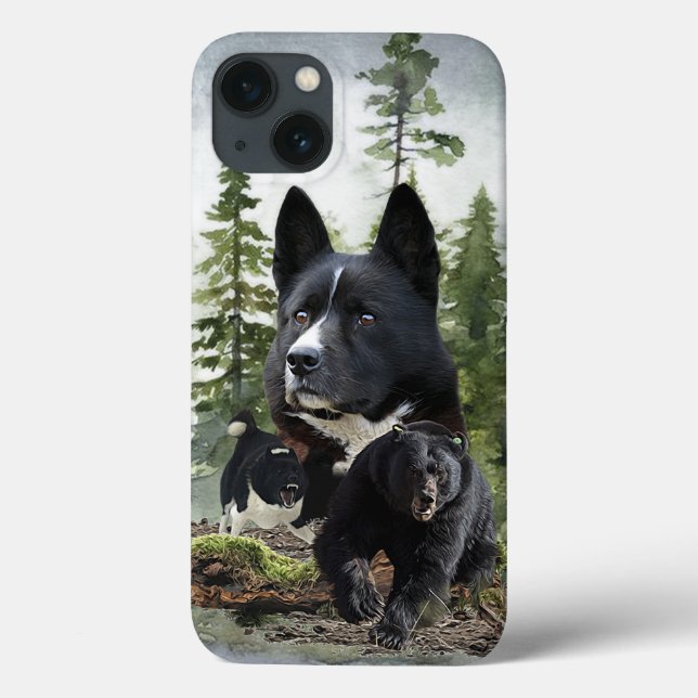 Karelian Bear Dog Case-Mate iPhone Hülle (Rückseite)