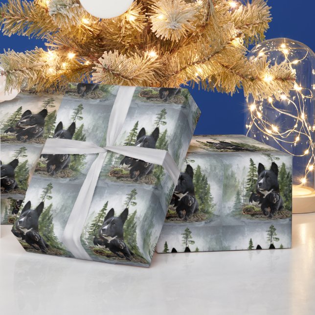 Karelian Bear Dog Geschenkpapier (Feiertage)