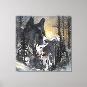 Karelian Bear Dog Leinwanddruck