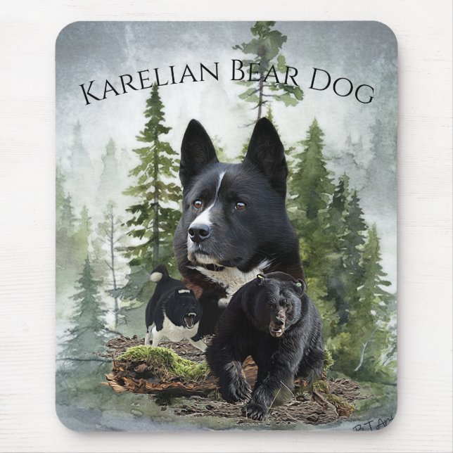 Karelian Bear Dog Mousepad (Vorne)
