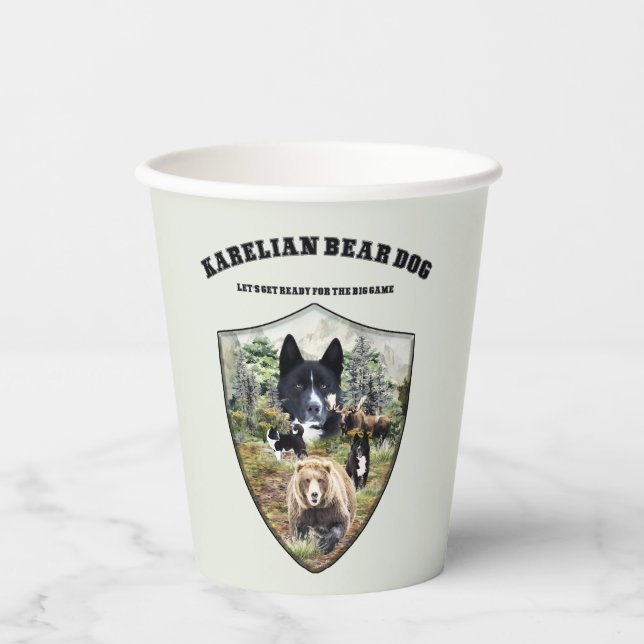 Karelian Bear Dog Pappbecher (Vorderseite)