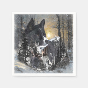 Karelian Bear Dog Serviette