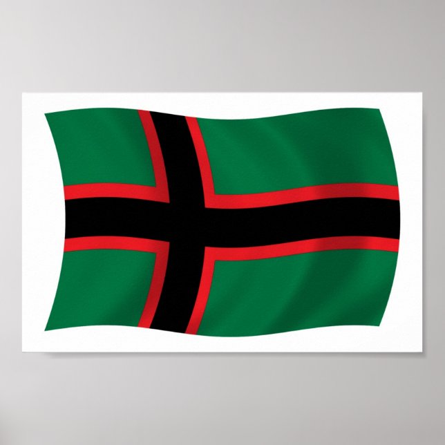 Karelians Flag Poster Print (Vorne)