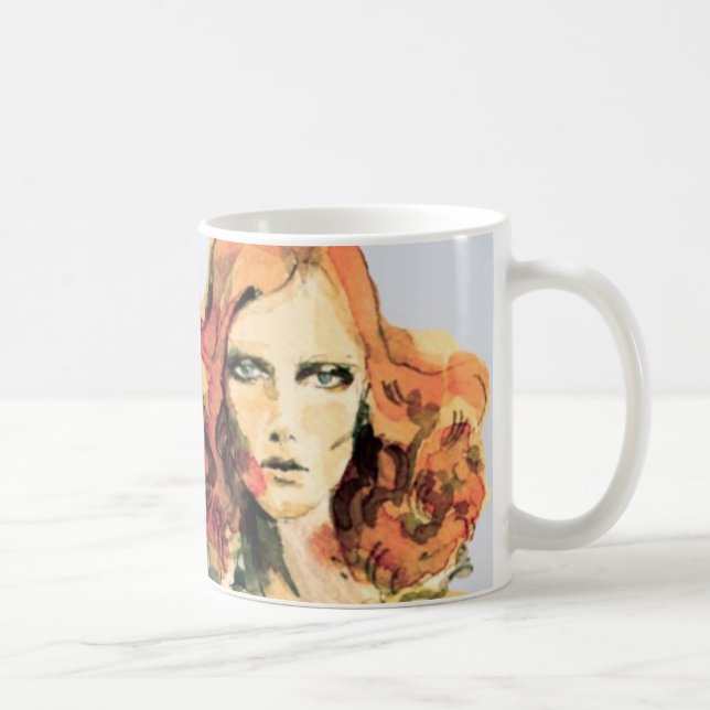 Karen Elson Watercolor-Tasse Kaffeetasse (Rechts)